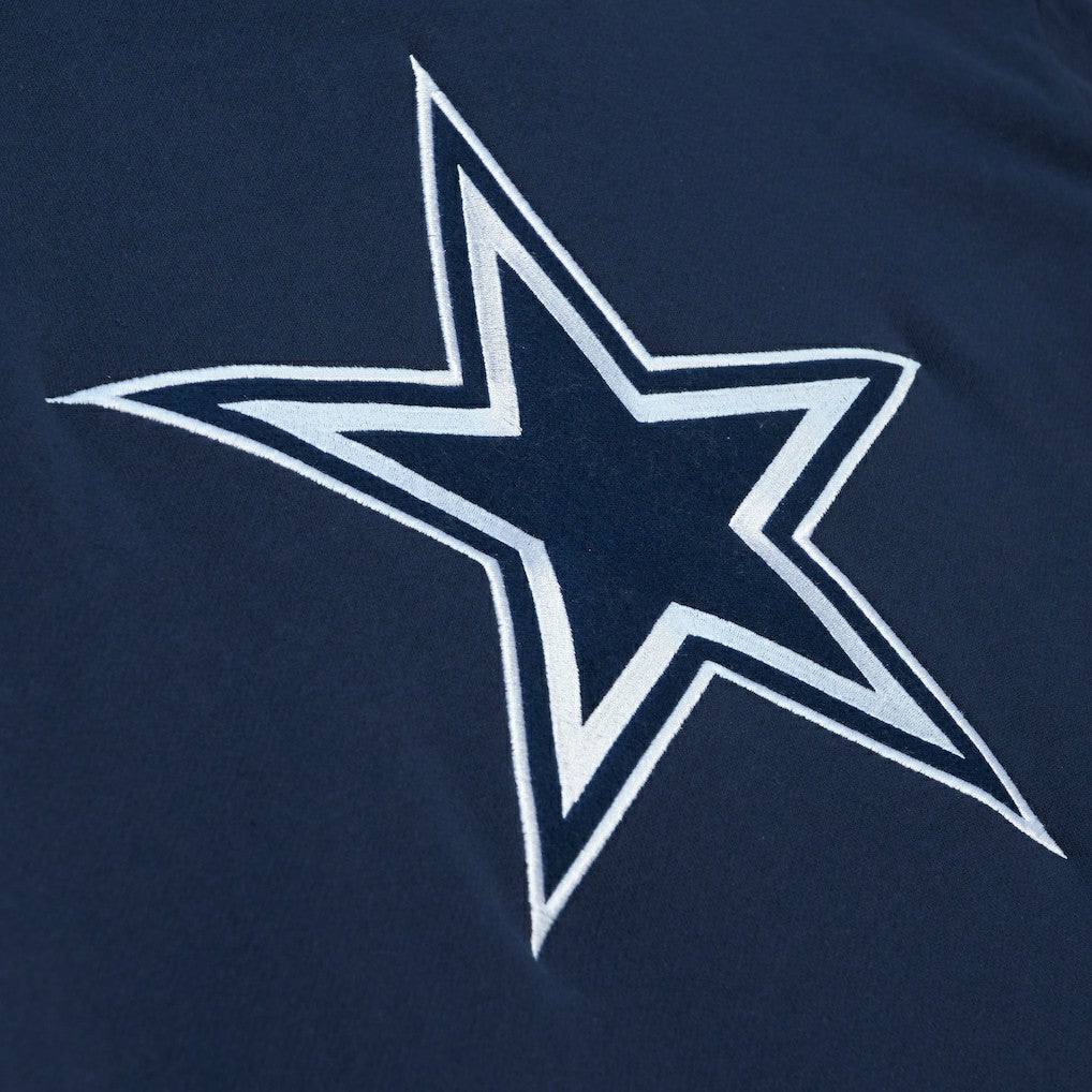 Mitchell & Ness Dallas Cowboys Postgame Short Sleeve Hoodie Navy