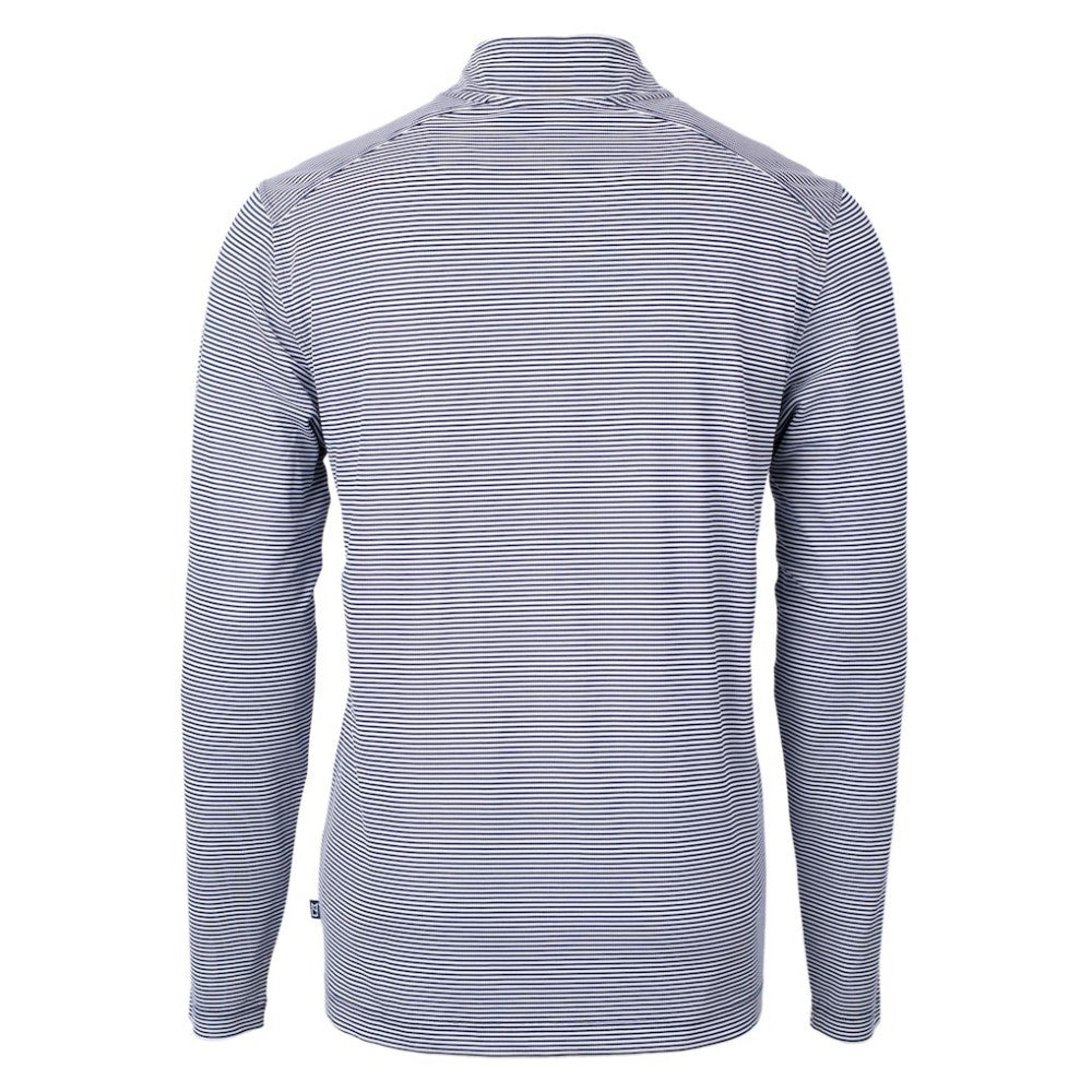 Los Angeles Dodgers Cutter & Buck Americana Logo Big & Tall Virtue Eco Pique Recycled Quarter-Zip Pullover Top - Navy - MLB on Sale