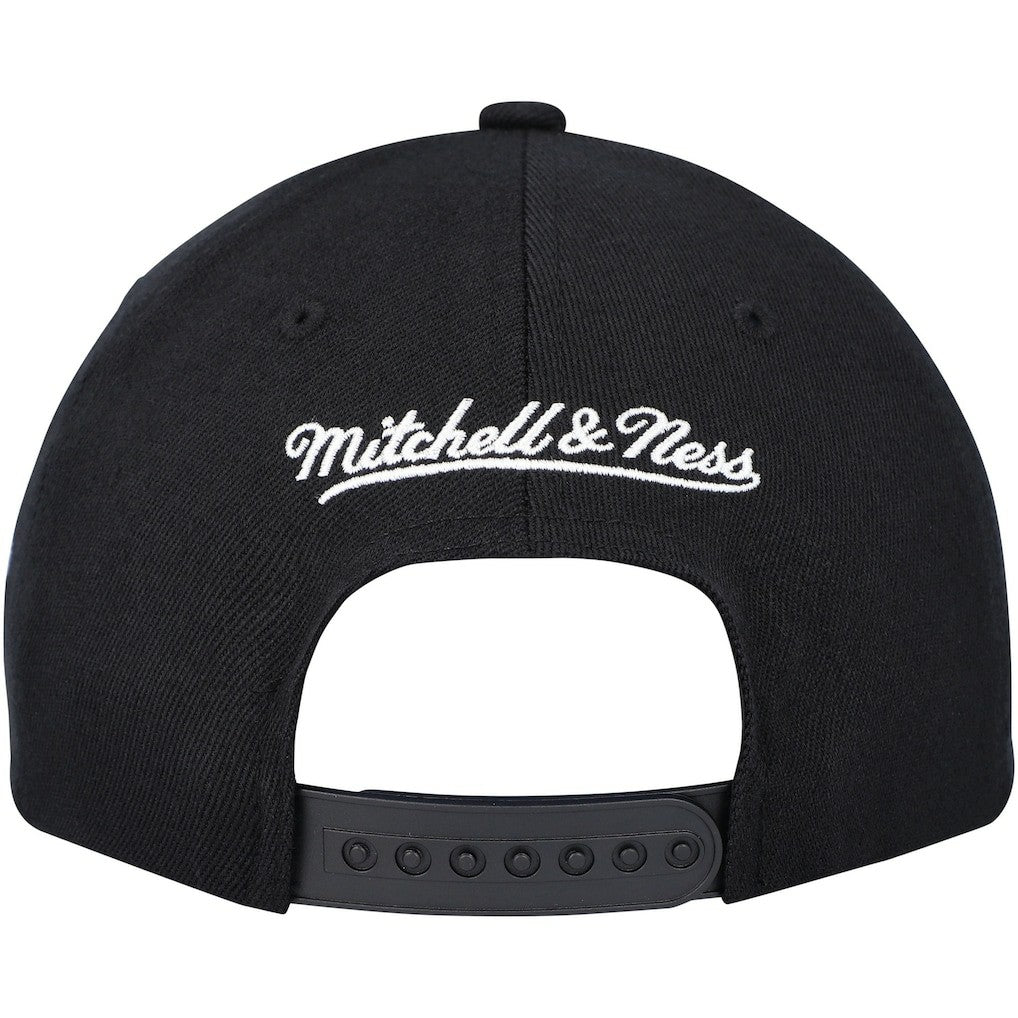 Philadelphia 76ers MVP Team Script 2.0 Stretch-Snapback Hat Black | Mitchell & Ness discount