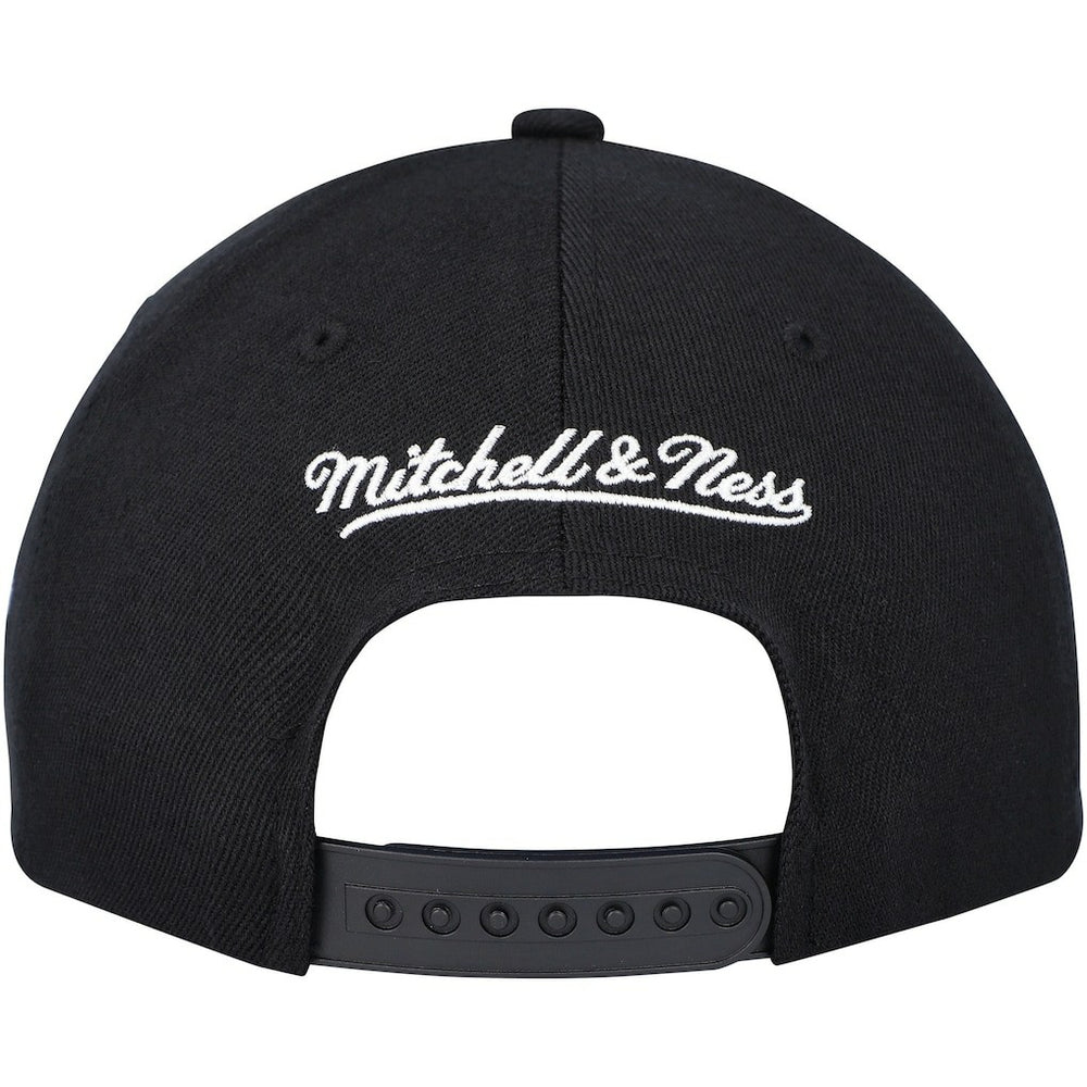 Philadelphia 76ers MVP Team Script 2.0 Stretch-Snapback Hat Black | Mitchell & Ness discount