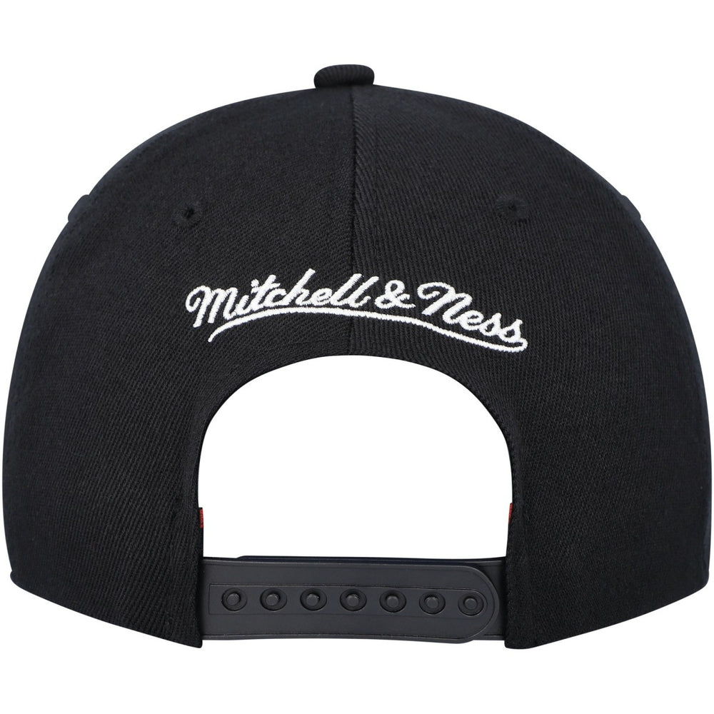 Toronto Raptors MVP Team Script 2.0 Stretch Snapback Hat Black | Mitchell & Ness