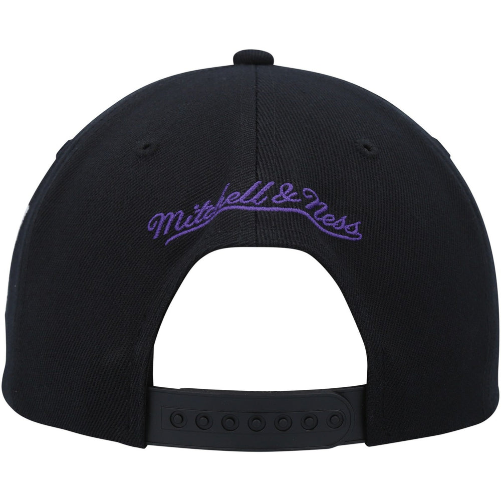 Phoenix Suns Hardwood Classics MVP Team Script 2.0 Snapback Hat Black | Mitchell & Ness