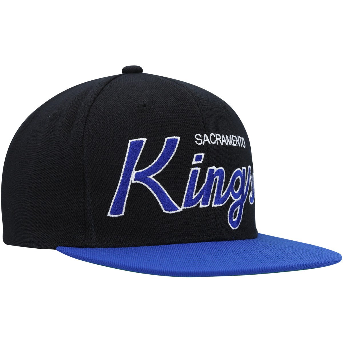 Sacramento Kings Hardwood Classics MVP Team Script 2.0 Snapback Hat Black | Mitchell & Ness