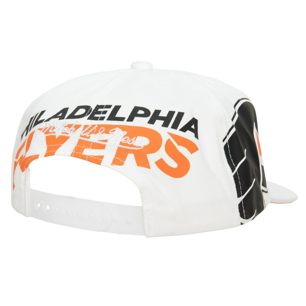 Philadelphia Flyers Mitchell & Ness In Your Face Deadstock Snapback Hat - White - NHL 200054817
