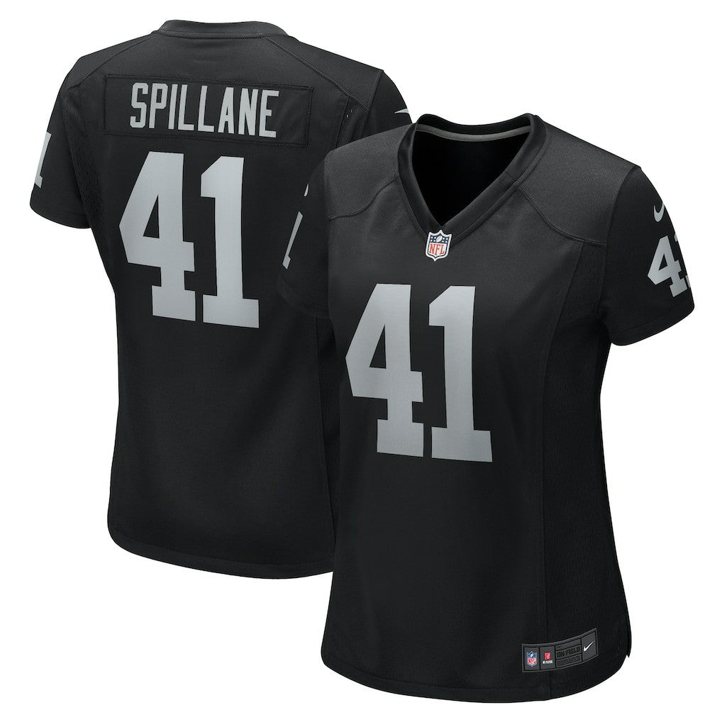 Nike Robert Spillane Las Vegas Raiders Women's Game Player Jersey Black