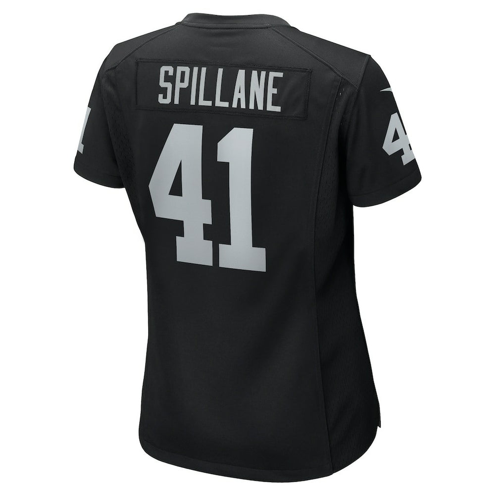 Nike Robert Spillane Las Vegas Raiders Women's Game Player Jersey Black