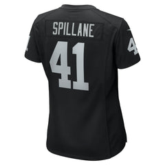 Nike Robert Spillane Las Vegas Raiders Women's Game Player Jersey Black