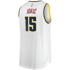 Nikola Jokic Denver Nuggets Fast Break Player Jersey for sale Association Editi- White | Fanatics Near Me