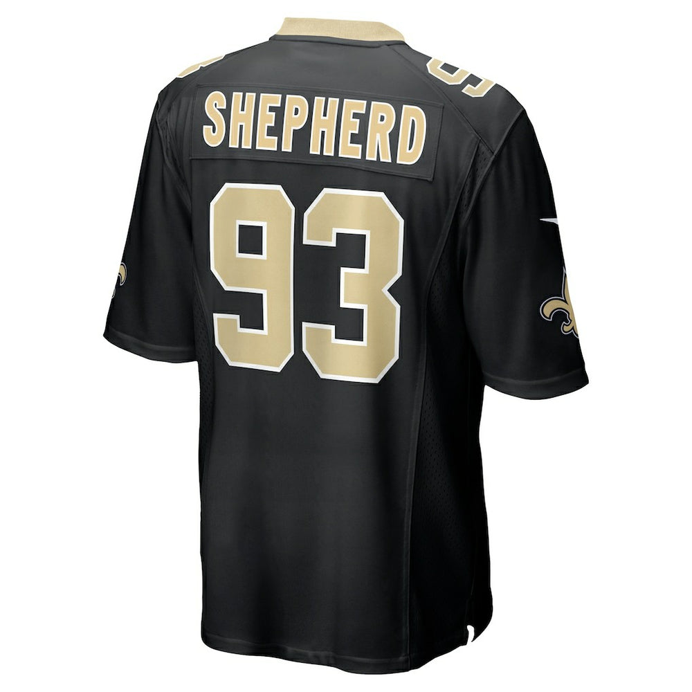 Nike Nathan Shepherd New Orleans Saints Game Jersey Black