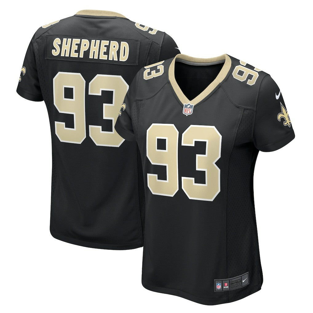Nike Nathan Shepherd New Orleans Saints Women's Game Jersey Black