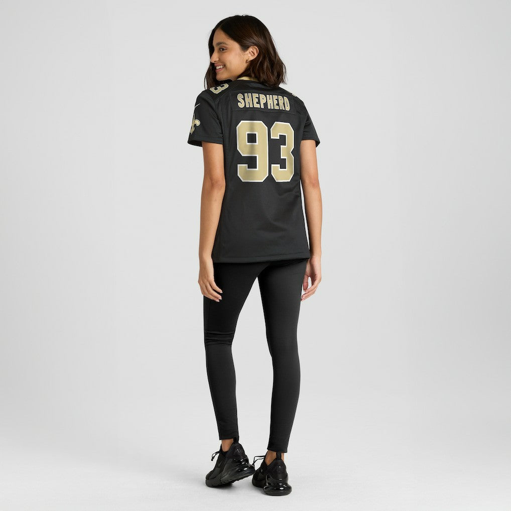 Nike Nathan Shepherd New Orleans Saints Women's Game Jersey Black