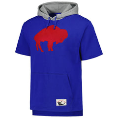 Mitchell & Ness Buffalo Bills Postgame Short Sleeve Hoodie Royal