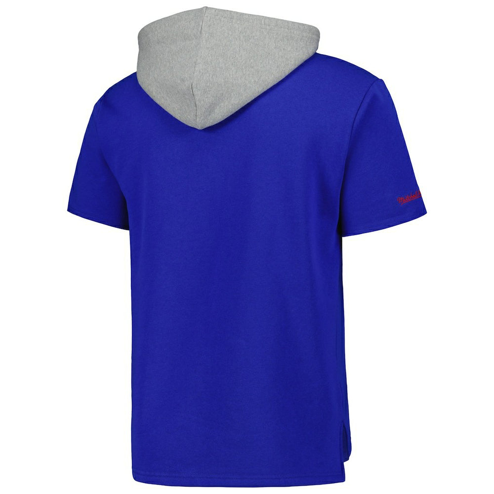 Mitchell & Ness Buffalo Bills Postgame Short Sleeve Hoodie Royal