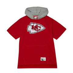 Mitchell & Ness Kansas City Chiefs Postgame Short Sleeve Hoodie Red
