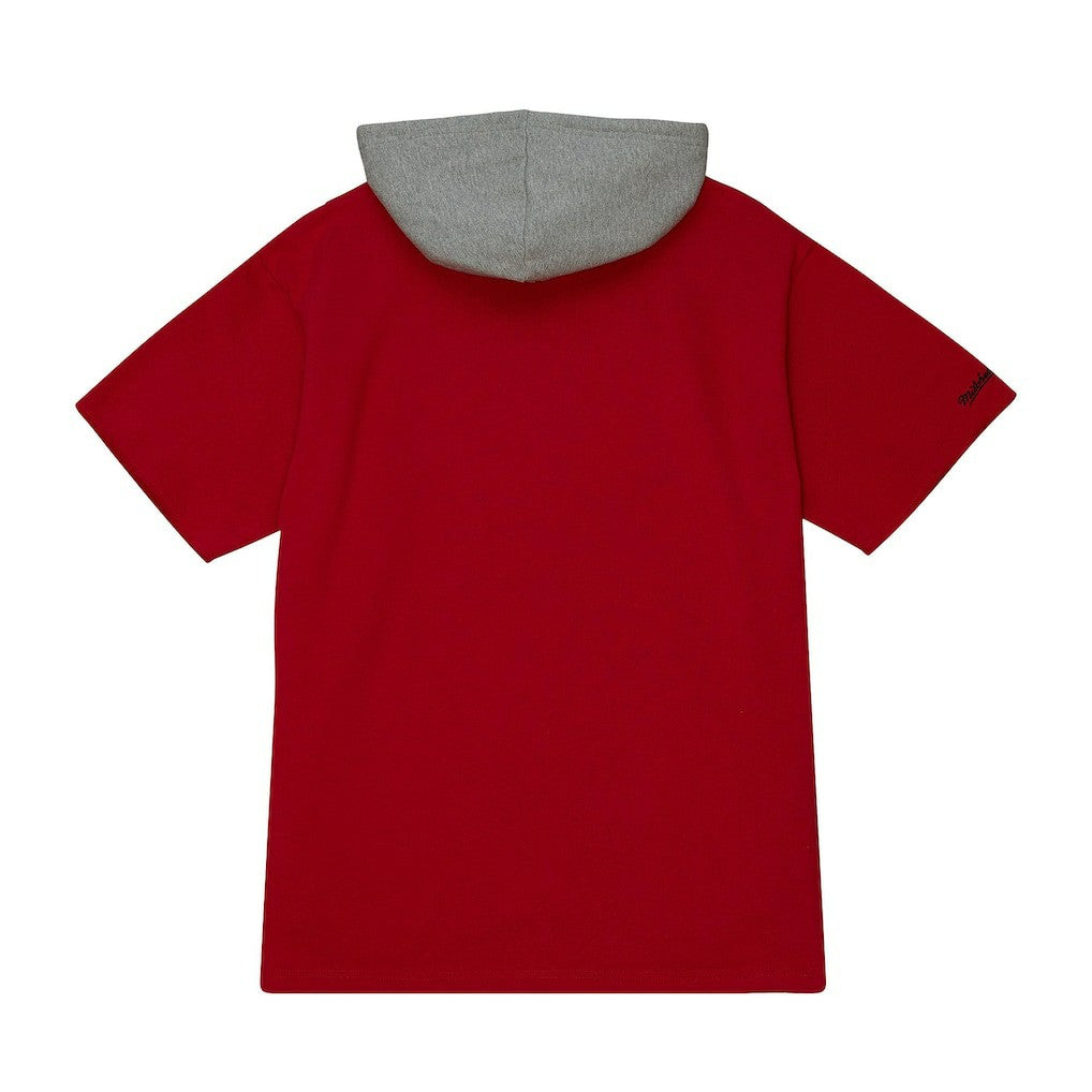Mitchell & Ness Kansas City Chiefs Postgame Short Sleeve Hoodie Red