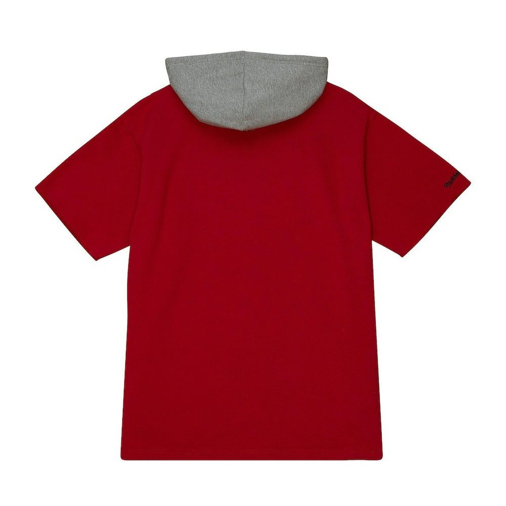 Mitchell & Ness Kansas City Chiefs Postgame Short Sleeve Hoodie Red