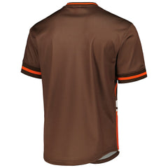 Mitchell & Ness Cleveland Browns Jumbotron 3.0 Mesh V-Neck T-Shirt Orange