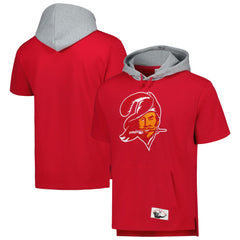 Mitchell & Ness Tampa Bay Buccaneers Postgame Short Sleeve Hoodie Red