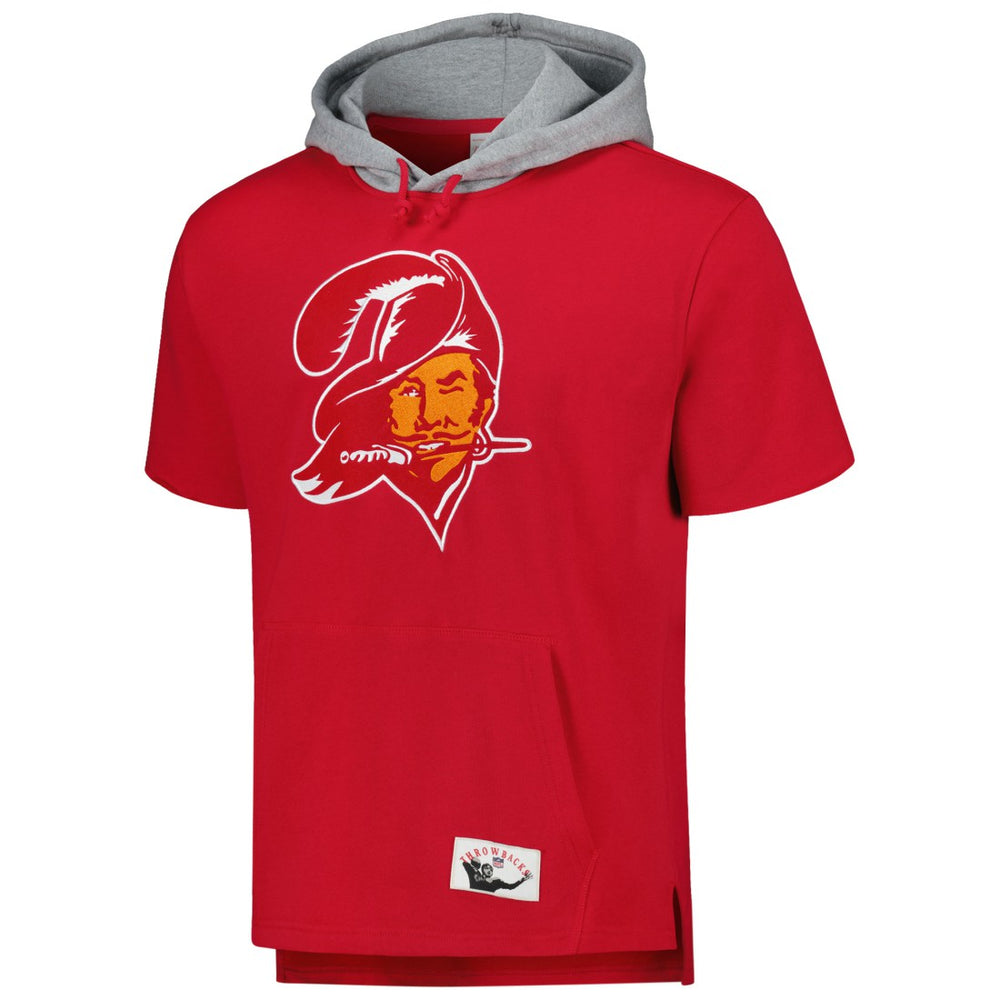 Mitchell & Ness Tampa Bay Buccaneers Postgame Short Sleeve Hoodie Red