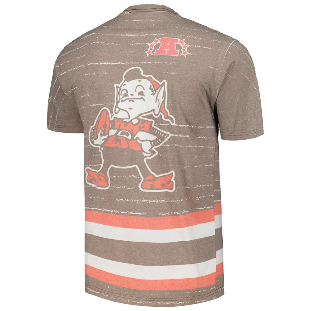 Mitchell & Ness Cleveland Browns Jumbotron 3.0 T-Shirt Brown