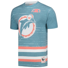 Mitchell & Ness Miami Dolphins Jumbotron 3.0 T-Shirt Aqua