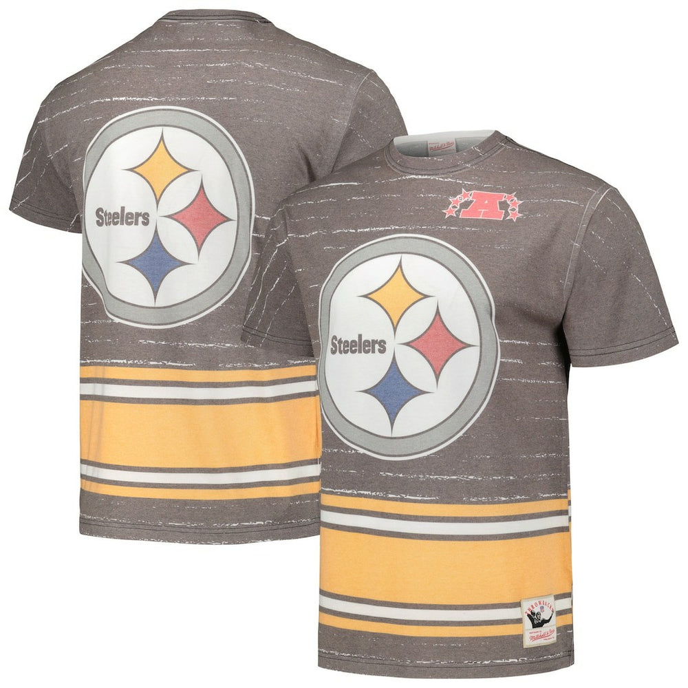 Mitchell & Ness Pittsburgh Steelers Jumbotron 3.0 T-Shirt Black