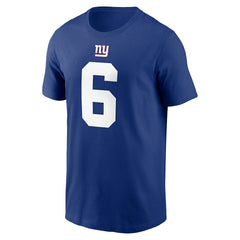 Nike Jaxson Dart New York Giants Name & Number T-Shirt Royal