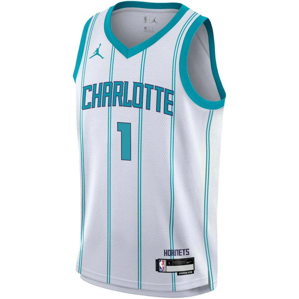 LaMelo Ball Charlotte Hornets Youth Swingman Jersey Association Edition White | Nike Lifestyle