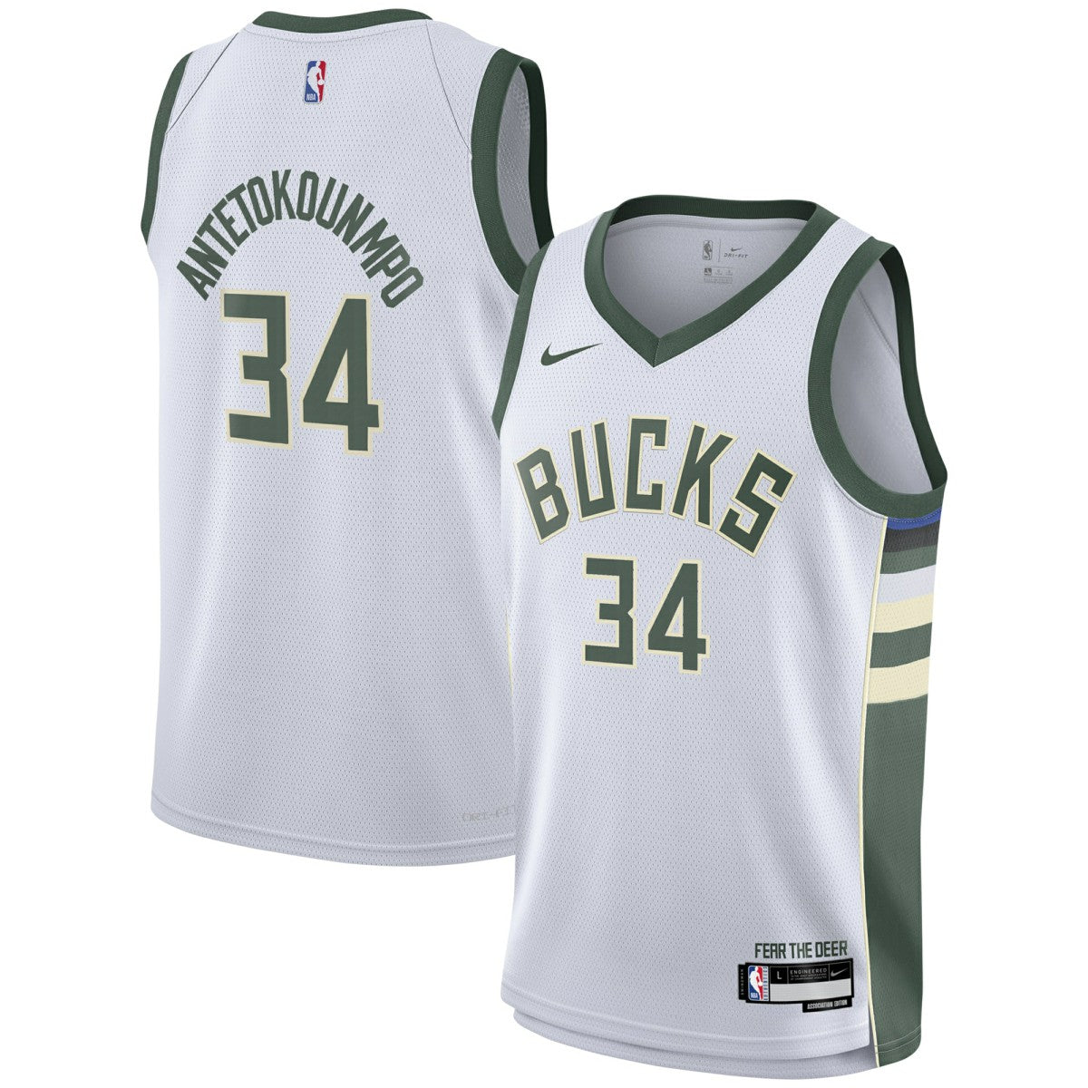 Giannis Antetokounmpo Milwaukee Bucks Youth Swingman Jersey Association Edition White | Nike discount