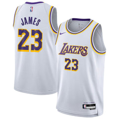 LeBron James Los Angeles Lakers Youth Swingman Jersey Association Edition White | Nike US