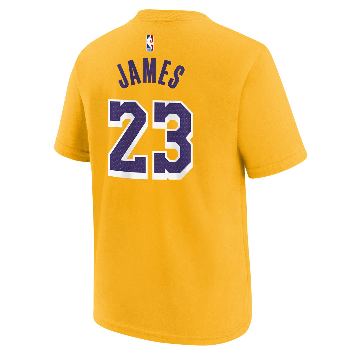 LeBron James Los Angeles Lakers Youth Icon Name & Number T-Shirt Gold