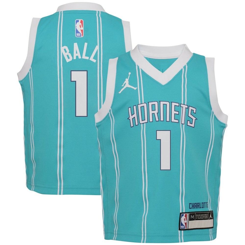 LaMelo Ball Charlotte Hornets Jordan Brand Preschool Swingman Player Jersey Icon Edition Teal