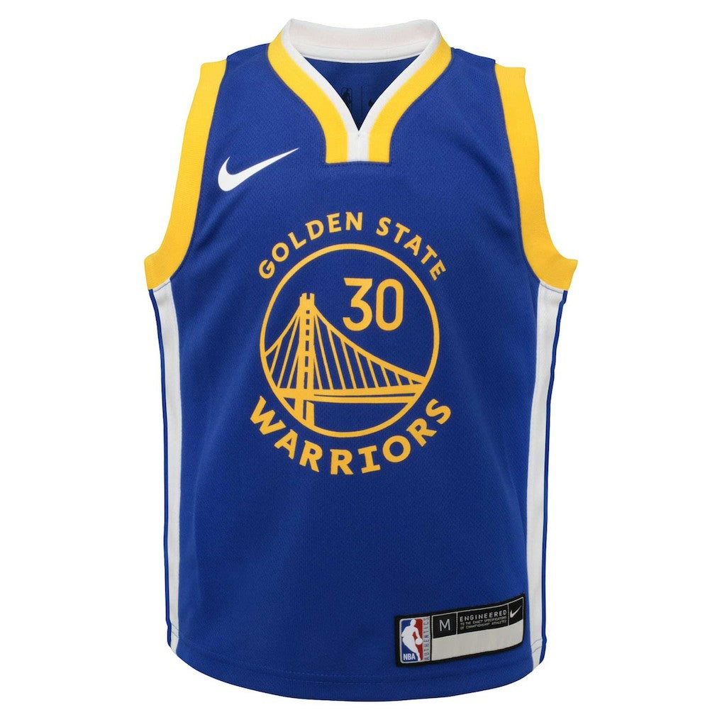 Stephen Curry Golden State Warriors Preschool Dri-FIT Swingman Player Jersey for sale Icon Editi- Royal | Nike Lifestyle