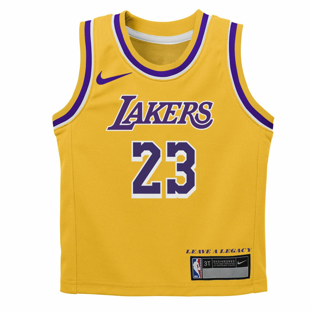 LeBron James Los Angeles Lakers Preschool Dri-FIT Swingman Player Jersey Icon Edition Gold | Nike for sale