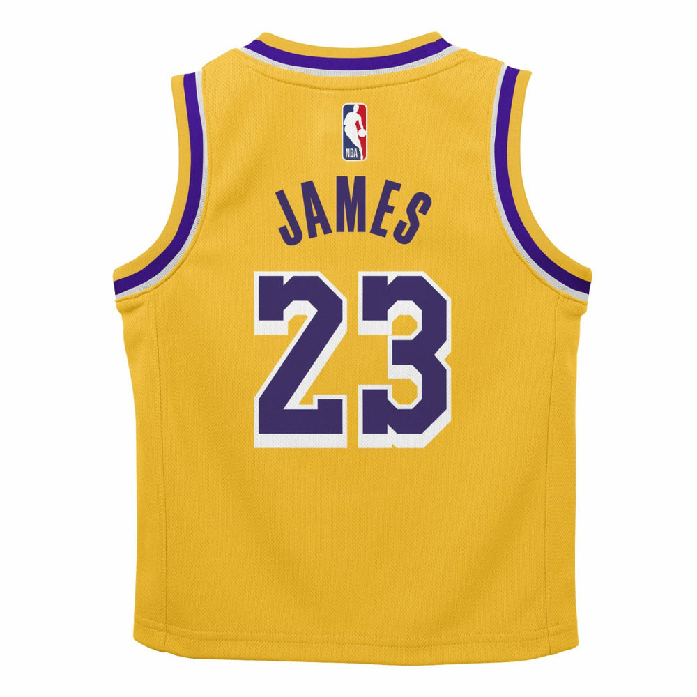 LeBron James Los Angeles Lakers Preschool Dri-FIT Swingman Player Jersey Icon Edition Gold | Nike for sale