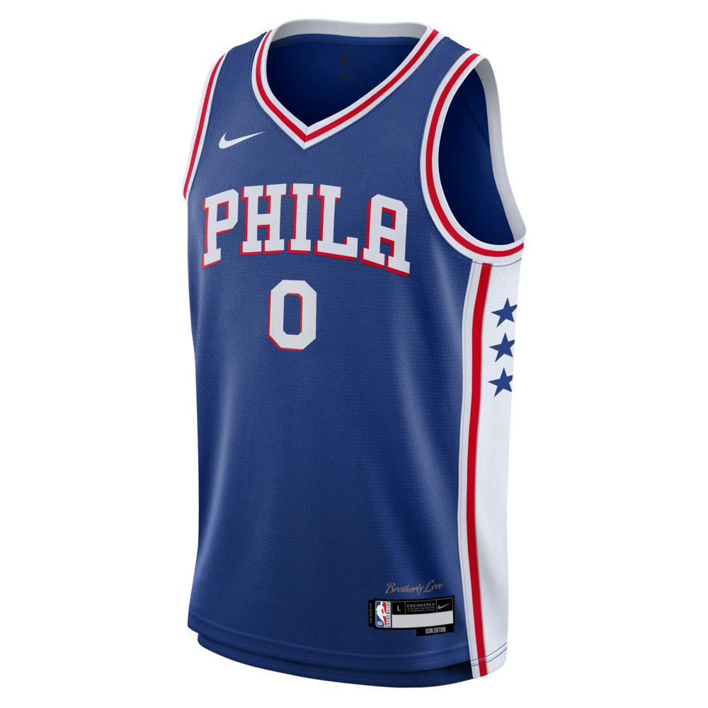 Tyrese Maxey Philadelphia 76ers Youth Swingman Jersey Icon Edition Royal | Nike Near Me