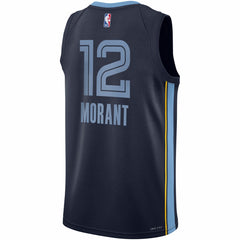 Ja Morant Memphis Grizzlies Youth Swingman Jersey Icon Edition Navy | Nike