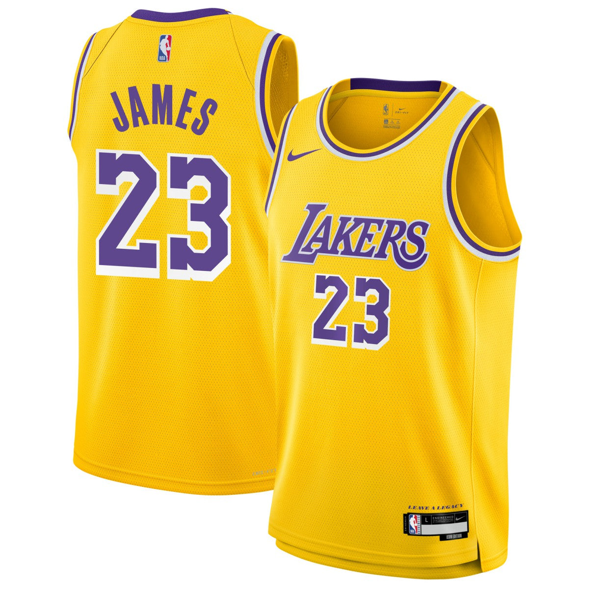 LeBron James Los Angeles Lakers Youth Swingman Jersey Icon Edition Gold | Nike online