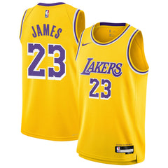 LeBron James Los Angeles Lakers Youth Swingman Jersey Icon Edition Gold | Nike online