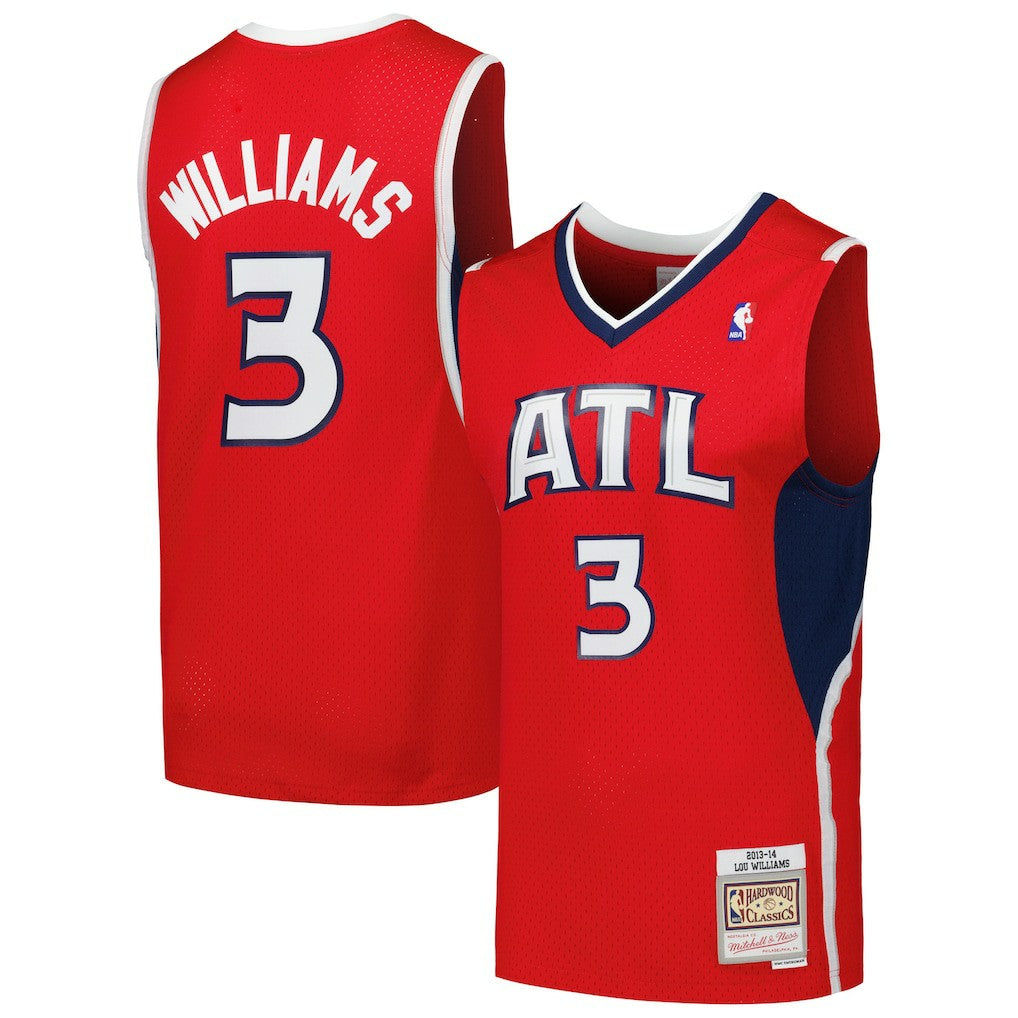 Lou Williams Atlanta Hawks 2013/14 Hardwood Classics Swingman Jersey Red | Mitchell & Ness US