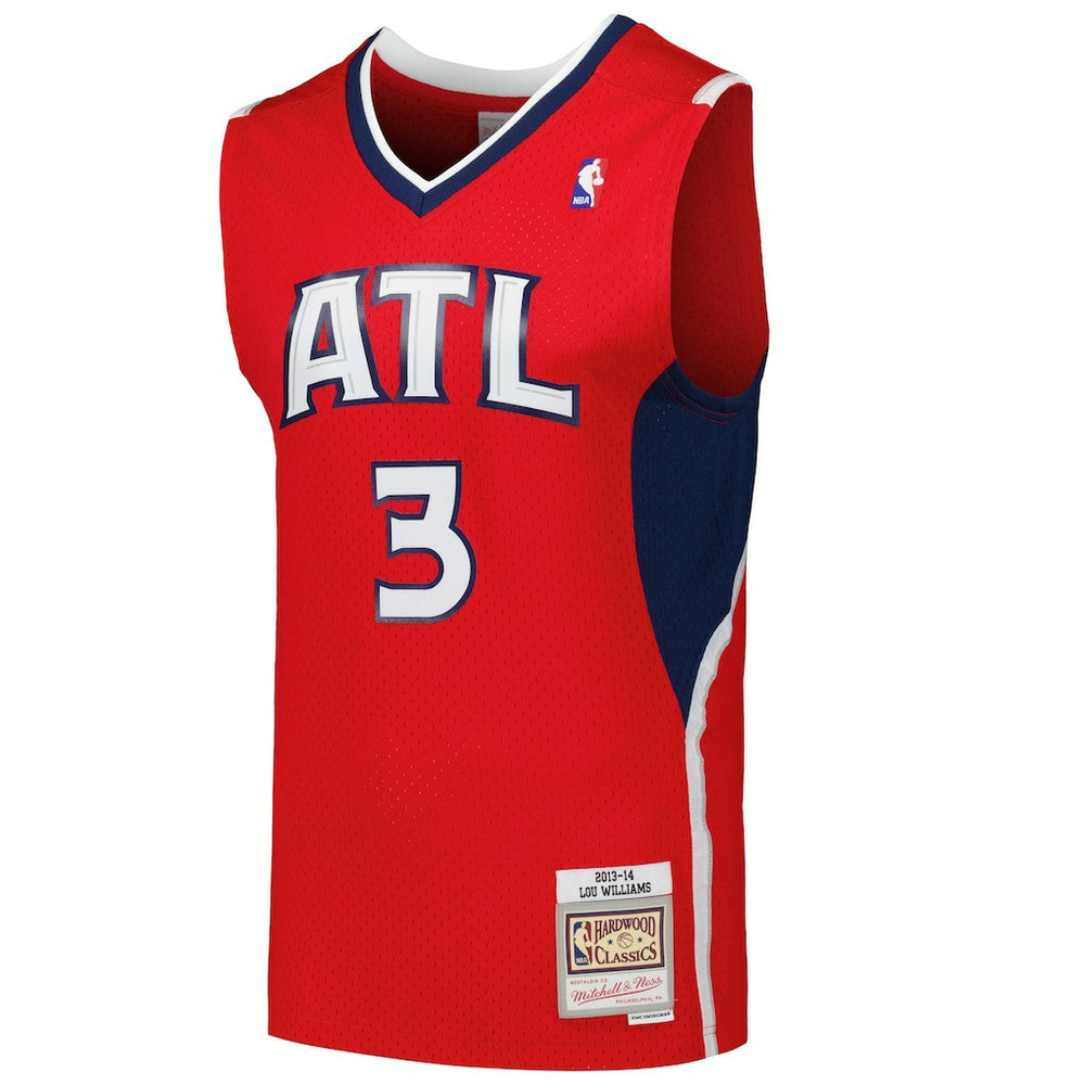Lou Williams Atlanta Hawks 2013/14 Hardwood Classics Swingman Jersey Red | Mitchell & Ness US