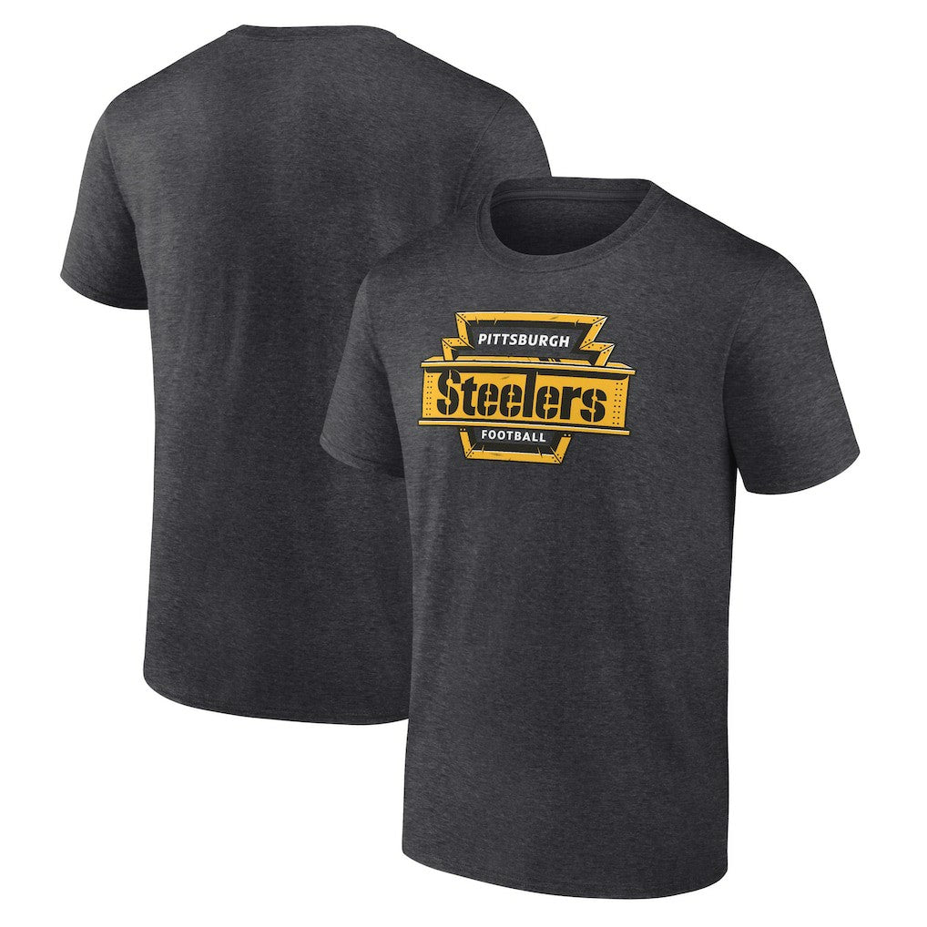 Pittsburgh Steelers Hometown Collection Hot Route T-Shirt Charcoal