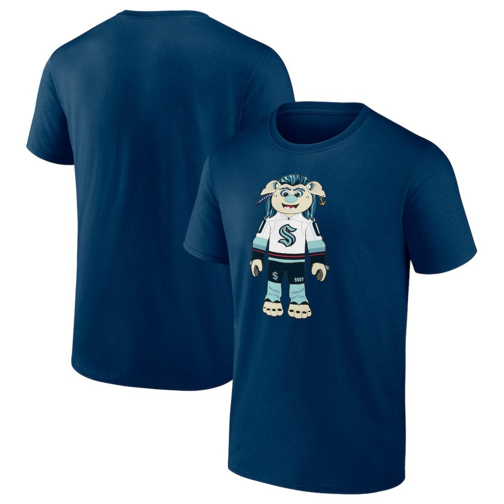 Seattle Kraken Mascot Buoy T-Shirt - Deep Sea Blue - NHL 200061632