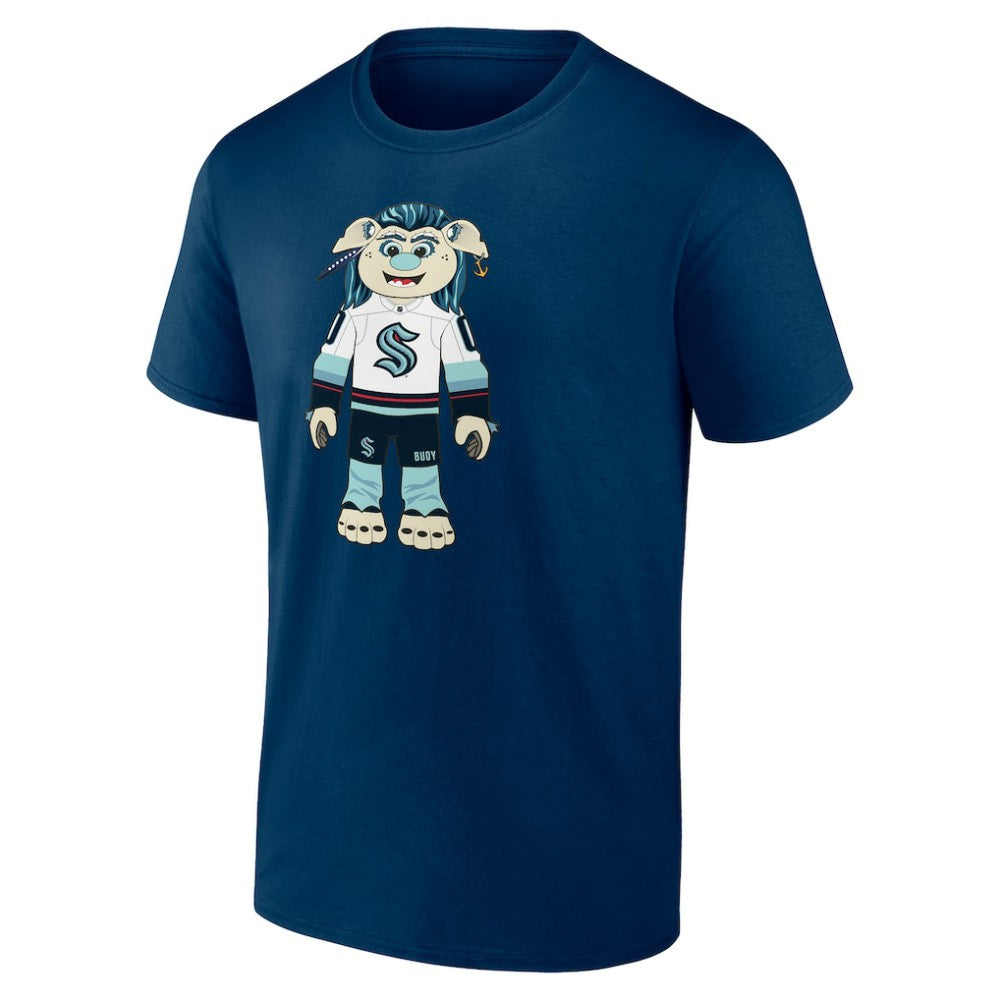 Seattle Kraken Mascot Buoy T-Shirt - Deep Sea Blue - NHL 200061632