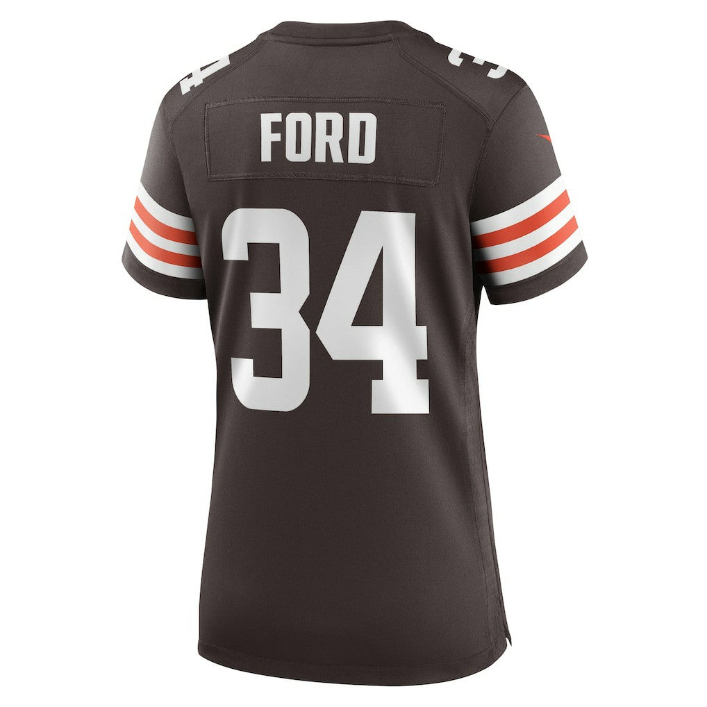 Nike Jerome Ford Cleveland Browns Women's Game Player Jersey Brown