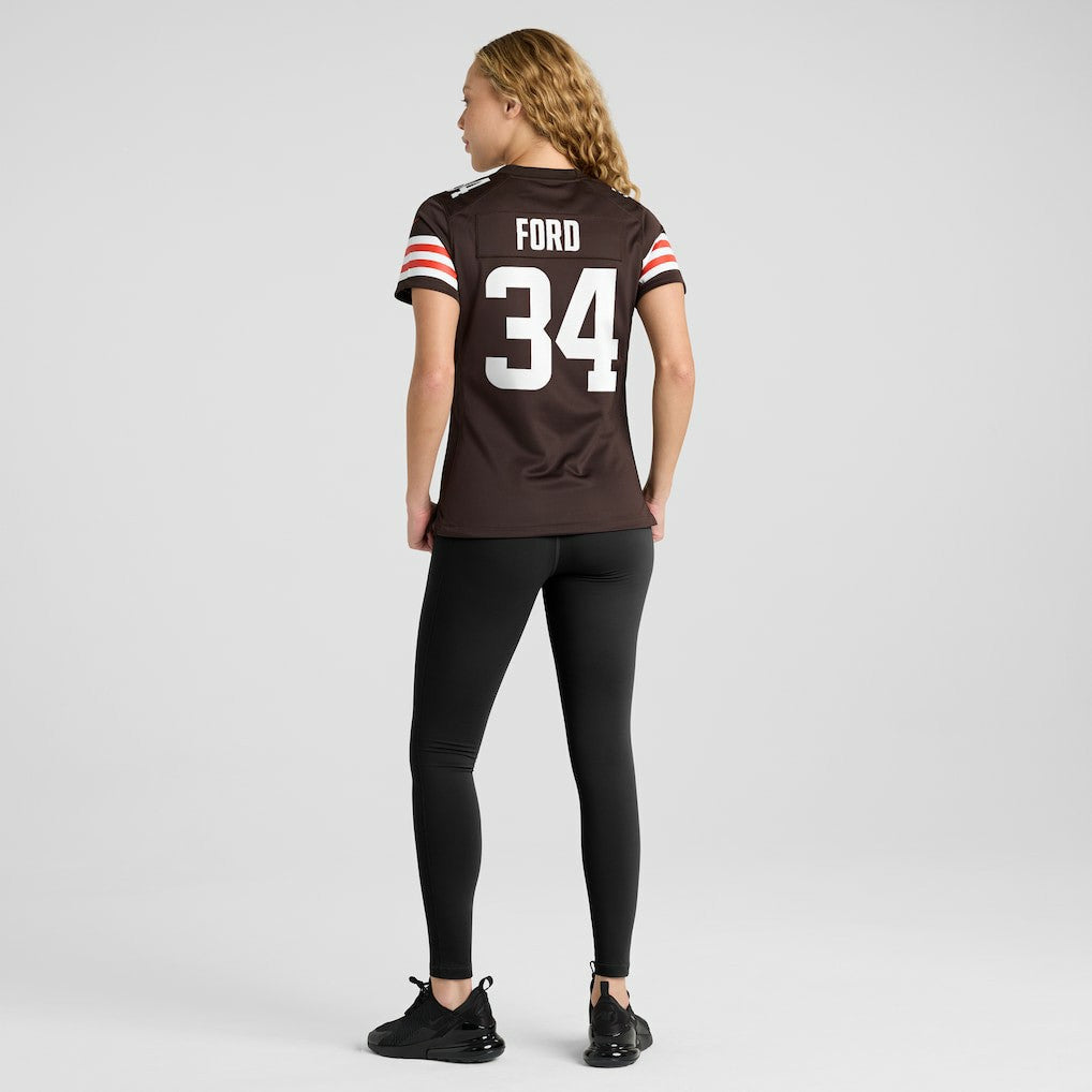 Nike Jerome Ford Cleveland Browns Women's Game Player Jersey Brown