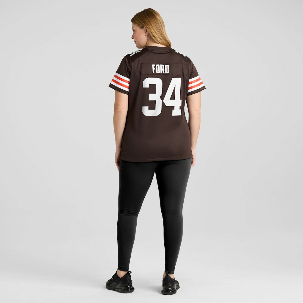 Nike Jerome Ford Cleveland Browns Women's Game Player Jersey Brown