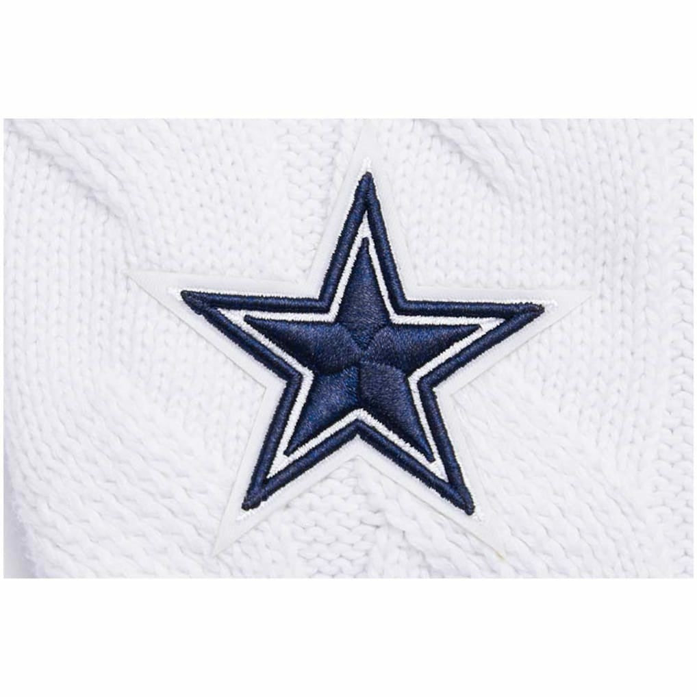 Dallas Cowboys Pro Standard Women's Prep V-Neck Pullover Sweater White