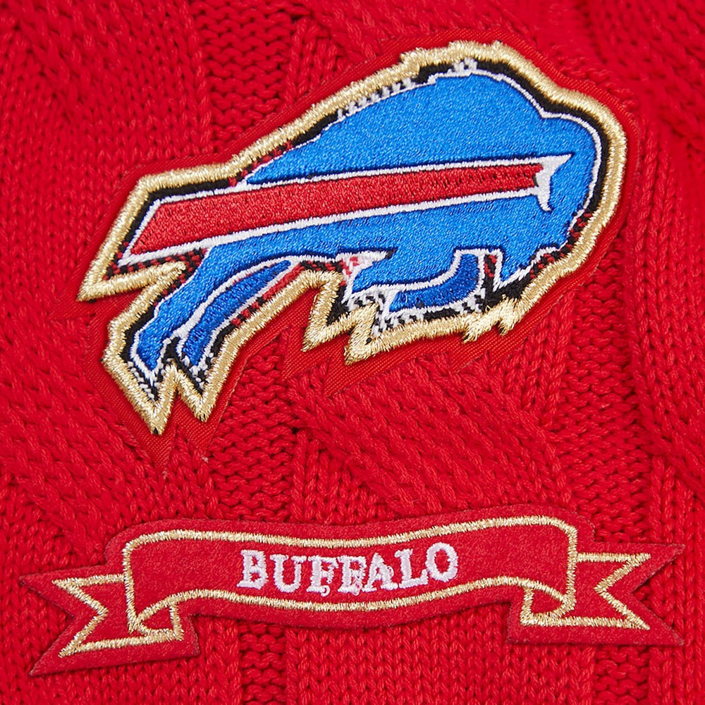 Buffalo Bills Pro Standard Women's Prep V-Neck Pullover Sweater Red