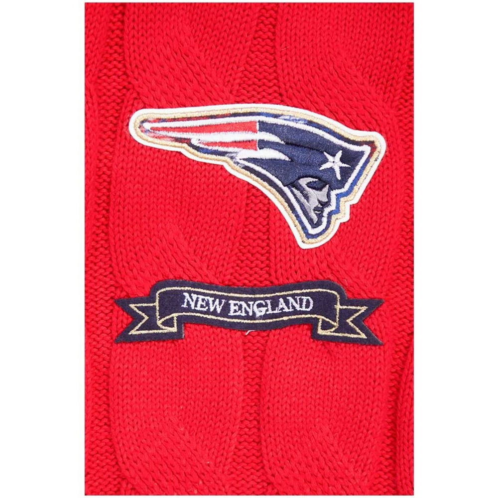 New England Patriots Pro Standard Women's Prep V-Neck Pullover Sweater Red
